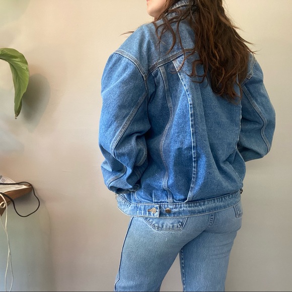 VINTAGE mens size small jean jacket - Picture 3 of 5